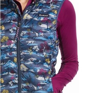 NWT Ariat Bella Equestrian Reversible Insulated Puffer Vest